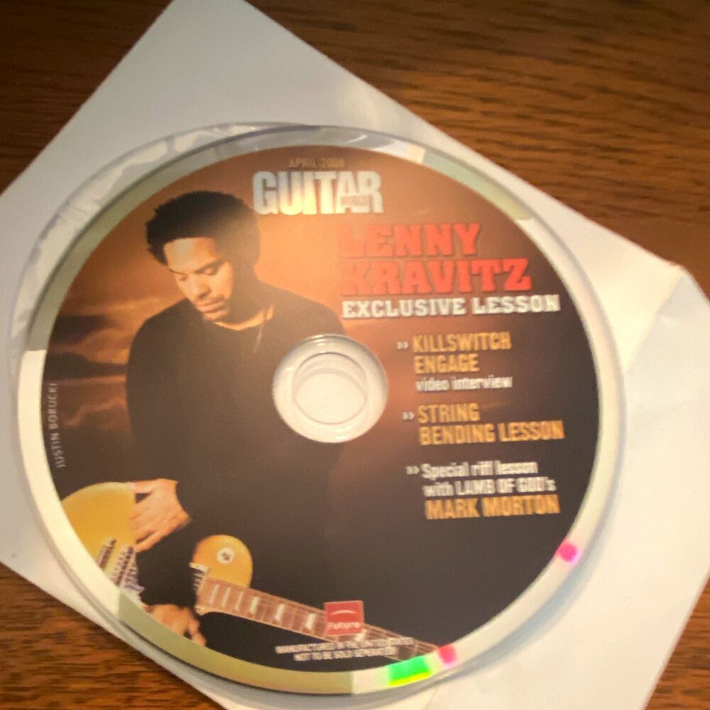 Guitar WORLD April 2008 Lenny Kravitz String bending lesson CD-ROM Disc